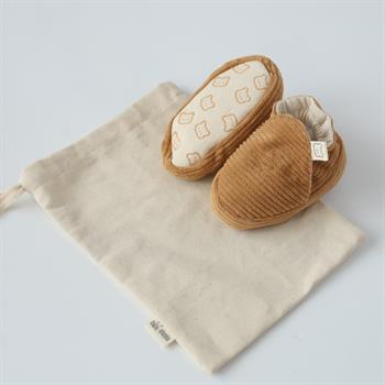 Kadife Patik - Kahve - Kaydırmaz Taban 