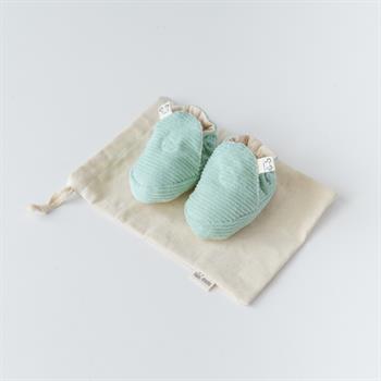 Kadife Patik - Mint  - Kaydırmaz Taban 