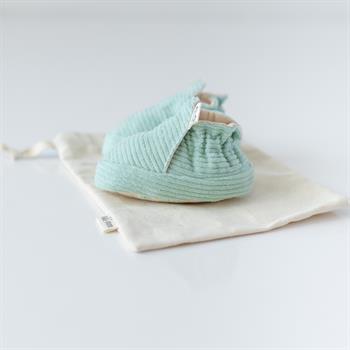 Kadife Patik - Mint  - Kaydırmaz Taban 