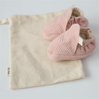 Kadife Patik - Pudra - Kaydırmaz Taban 