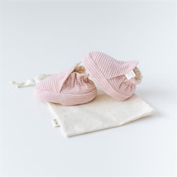 Kadife Patik - Pudra - Kaydırmaz Taban 