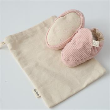 Kadife Patik - Pudra - Kaydırmaz Taban 