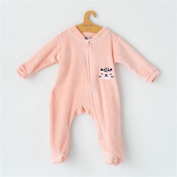 Kadife Uyku Tulumu Pembe - Baby Leopar Pink