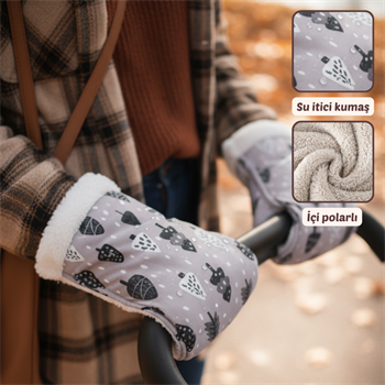 Mama Yoyo Baby Kids Anneler için Puset Eldiveni - Ağaç Desen