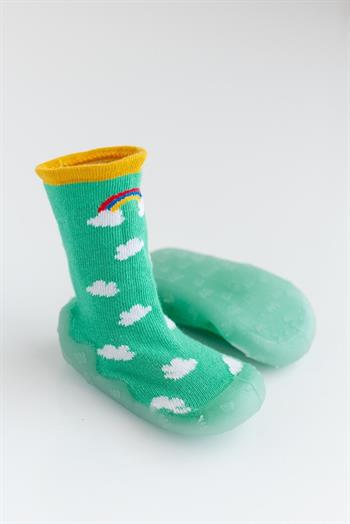 Nou Nou Gökkuşağı Kaydırmaz Taban Çorap Panduf