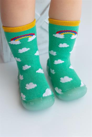 Nou Nou Gökkuşağı Kaydırmaz Taban Çorap Panduf