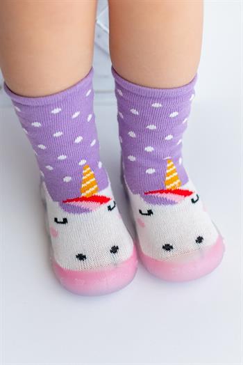 Nou Nou Unicorn Kaydırmaz Taban Çorap Panduf