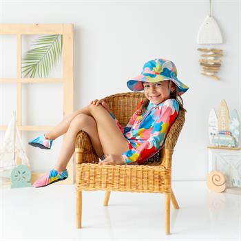 Önden Fermuarlı - Alttan Çıtçıtlı Mayo Floral