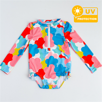 Önden Fermuarlı - Alttan Çıtçıtlı Mayo Floral