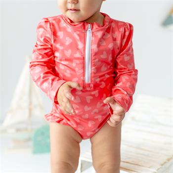 Önden Fermuarlı - Alttan Çıtçıtlı Mayo Kalp