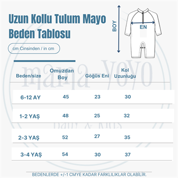 Önden Fermuarlı - Tulum Mayo - Ahtapot