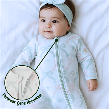 Organik İnterlok Tulum- Fiyonk Desenli