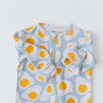 Organik İnterlok Tulum- Yumurta Desenli