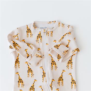 Organik İnterlok Tulum- Zürafa Desenli