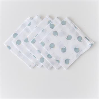 Burp Clothes set of 5 - 30x30cm- Whaley