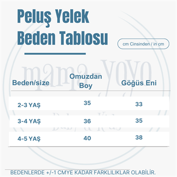 Peluş  Yelek - Hardal