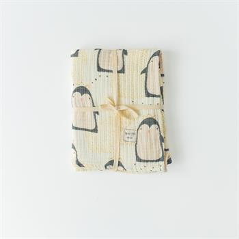 Organic Baby Blanket // 4 Layer Crinkle Muslin- Pinqueen