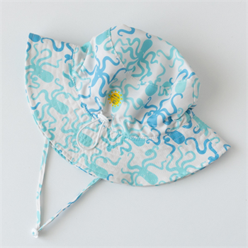 UV Korumalı Şapka - Ahtapot 1-7 Yaş Uyumlu 