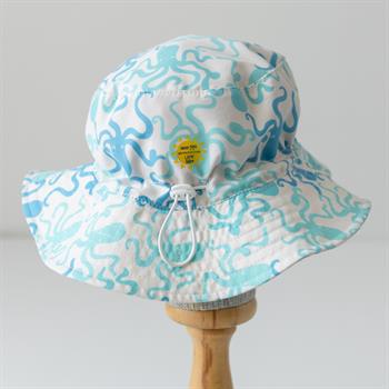 UV Korumalı Şapka - Ahtapot 1-7 Yaş Uyumlu 