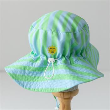 UV Korumalı Şapka - Çizgili 7 Yaşa Kadar Uyumlu 