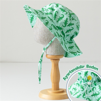 UV Korumalı Şapka - Crocco 1-5 Yaş Uyumlu 