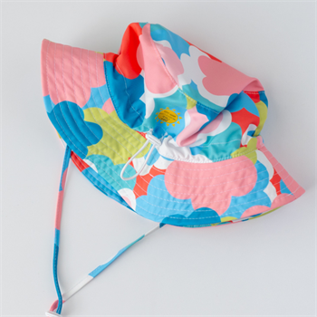 UV Korumalı Şapka - Floral / Çiçekler 1-7 Yaş Uyumlu