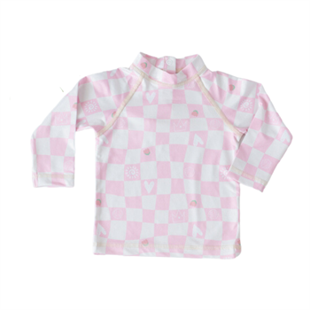 UV Korumalı Uzun Kollu Tek Üst Mayo// Love Square