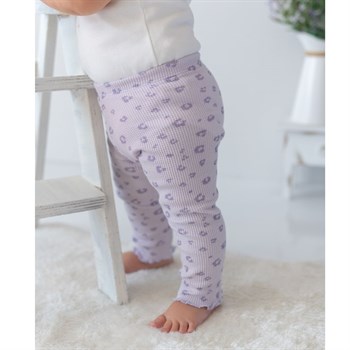Waffle Tight - Printed Lilac Leopard