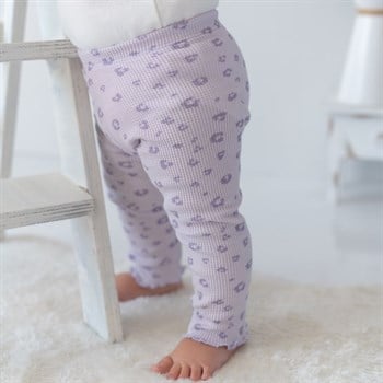 Waffle Tight - Printed Lilac Leopard