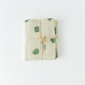 Organic Baby Blanket // 4 Layer Crinkle Muslin- Whaley
