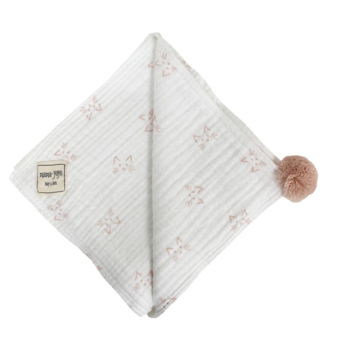 Hooded Baby Towel - 4 Layered Muslin Kitty