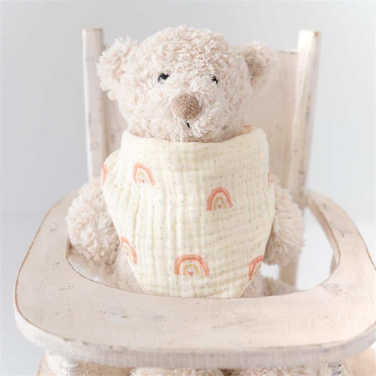 Baby Bandana Bibs- Rainbow