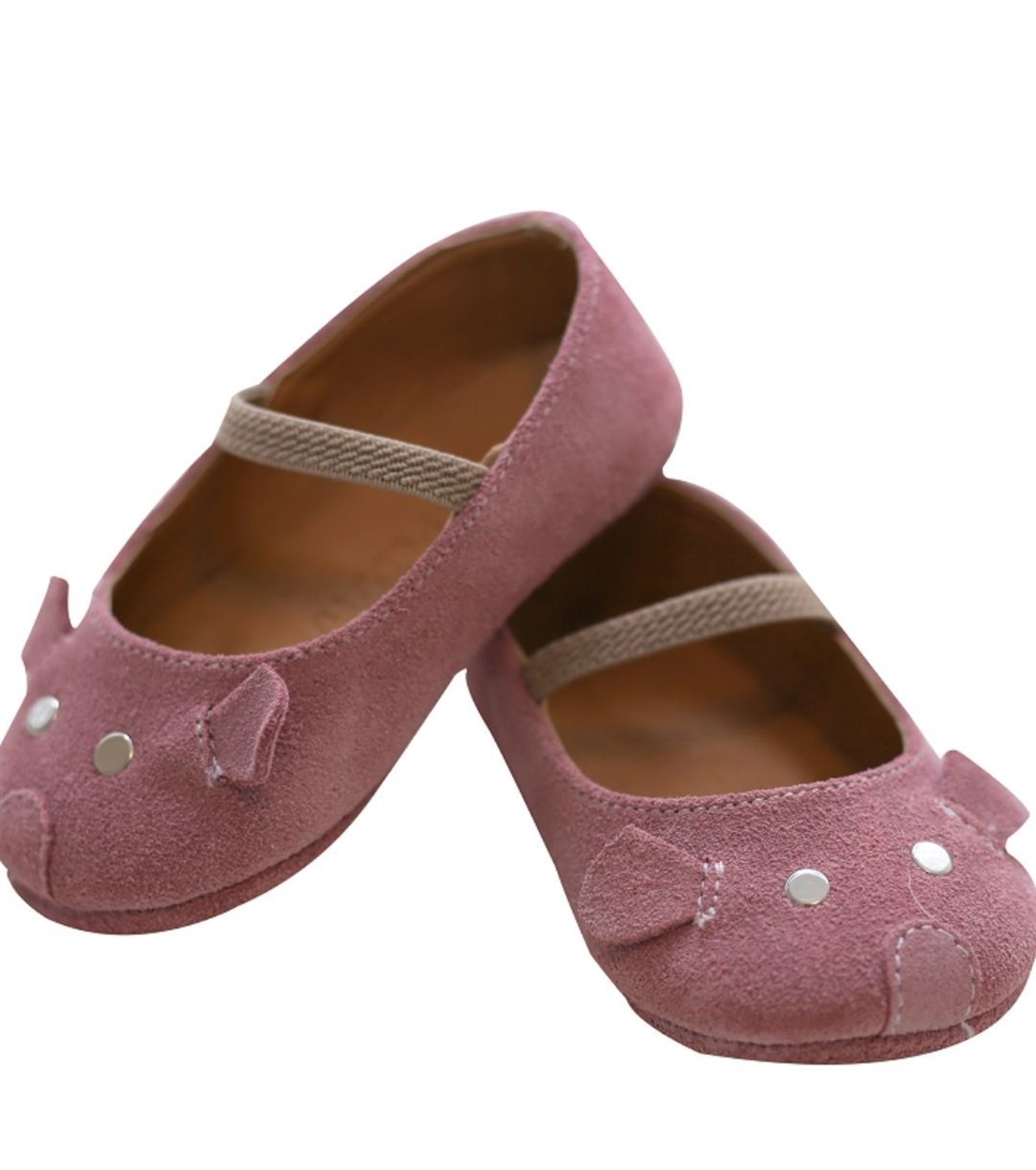 Nubebe - Petit Peton x Mama Yoyo Yumuşak Patik Ayakkabı - Pink Mouse