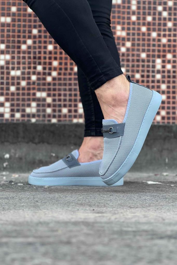  WG060 Gri Triko Babet Erkek Casual Ayakkabı WG060 Gri Triko Babet Erkek Casual Ayakkabı