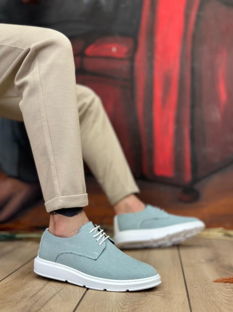 BA0003 Bağcıklı Klasik Spor Keten Turkuaz Yüksek Taban Casual Erkek AyakkabıBA0003 Bağcıklı Klasik Spor Keten Turkuaz Yüksek Taban Casual Erkek Ayakkabı