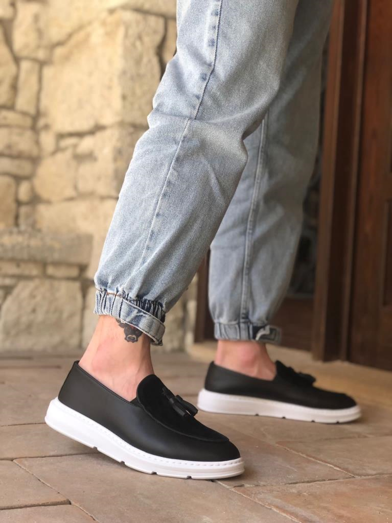 Bağcıksız Yüksek Taban Beyaz Taban Klasik Aynalı Süet Detaylı Püsküllü Corcik Erkek Ayakkabı BA0005Bağcıksız Yüksek Taban Beyaz Taban Klasik Aynalı Süet Detaylı Püsküllü Corcik Erkek Ayakkabı BA0005