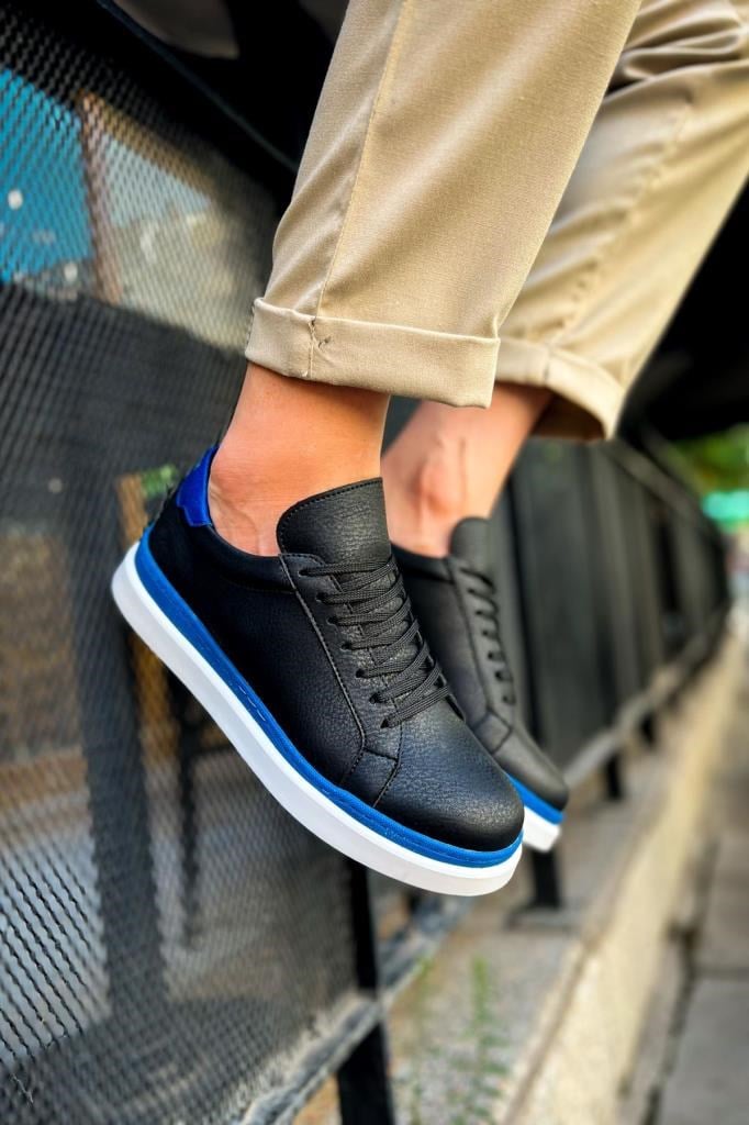 CH979 Santoni GBT Spor Erkek Ayakkabı SIYAH/MAVICH979 Santoni GBT Spor Erkek Ayakkabı SIYAH/MAVI