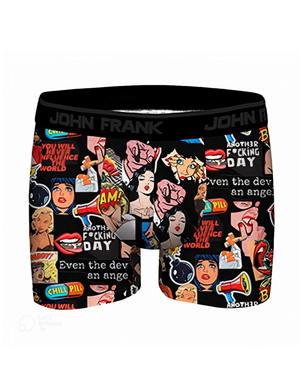 John Frank Digital Erkek Boxer Pop ArtJohn Frank Digital Erkek Boxer Pop Art