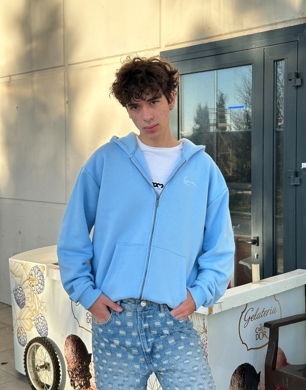 Karl Kani Oversize Zip Erkek Sweatshirt HoodieKarl Kani Oversize Zip Erkek Sweatshirt Hoodie