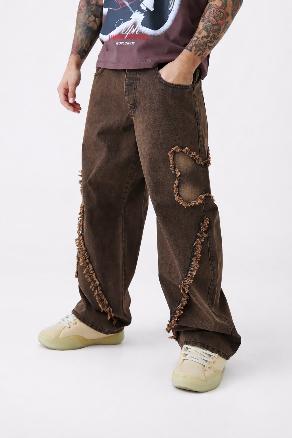 Premium Overalls Patch Baggy Kot Pantolon