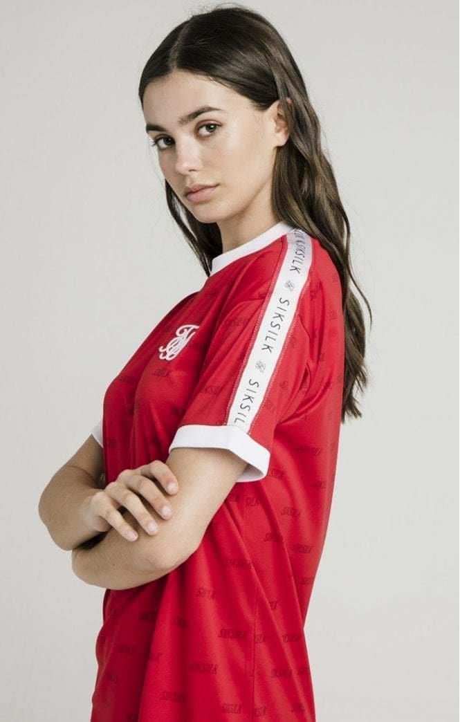 SikSilk Shadow Silk Dress – RedSikSilk Shadow Silk Dress – Red