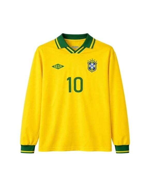 Brazil Polo Yaka Uzun Kollu TişörtBrazil Polo Yaka Uzun Kollu Tişört