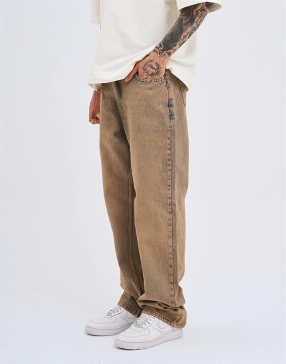 Premium Acid Wash Baggy Kot Pantolon