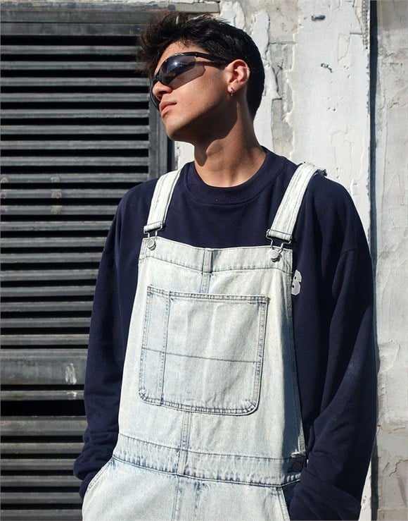 Premium Baggy Fit Unisex Kot Tulum MaviPremium Baggy Fit Unisex Kot Tulum Mavi