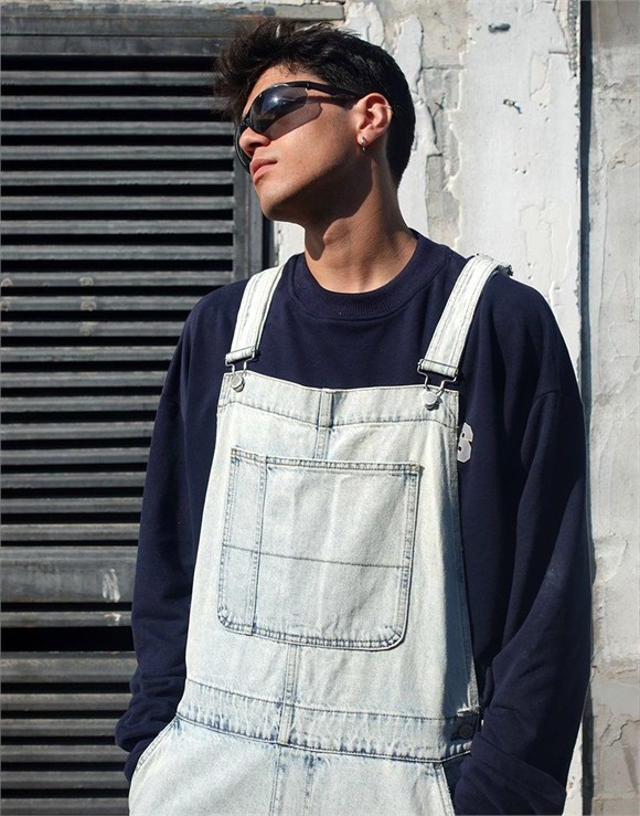 Premium Baggy Fit Unisex Kot Tulum MaviPremium Baggy Fit Unisex Kot Tulum Mavi