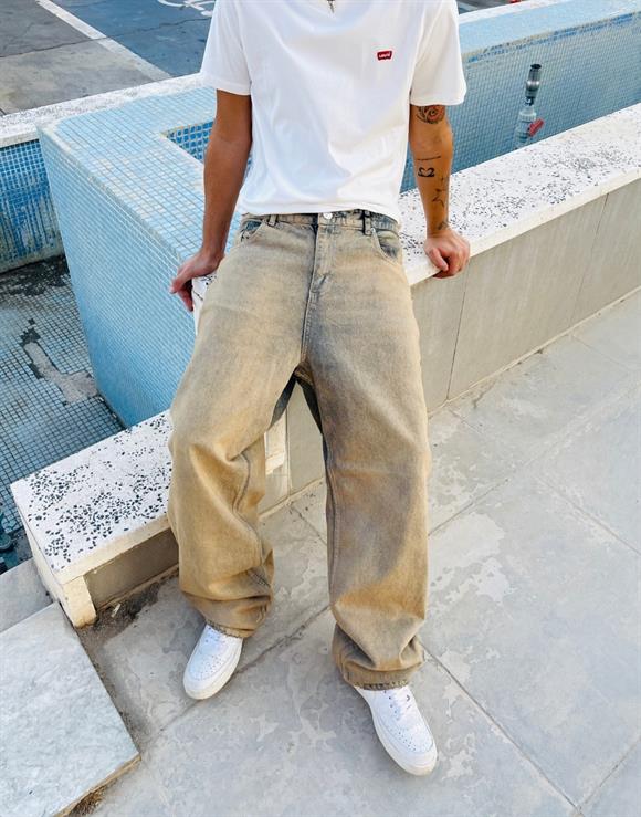 Premium Eskitme Vintage Baggy Pantolon
