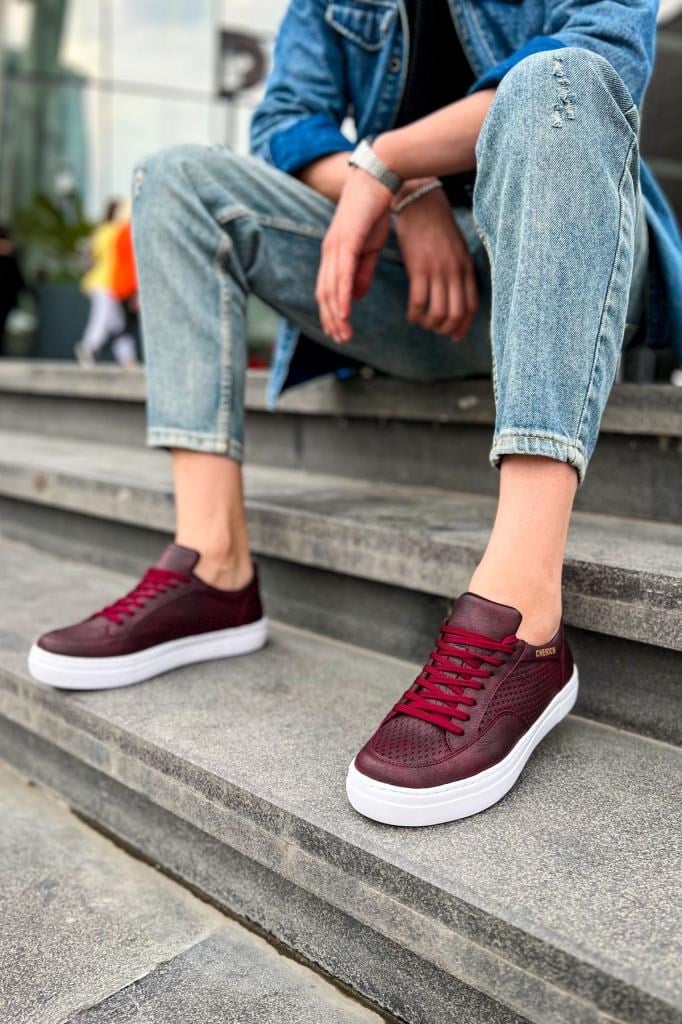 CH015 BT Erkek Ayakkabı BORDO · 4