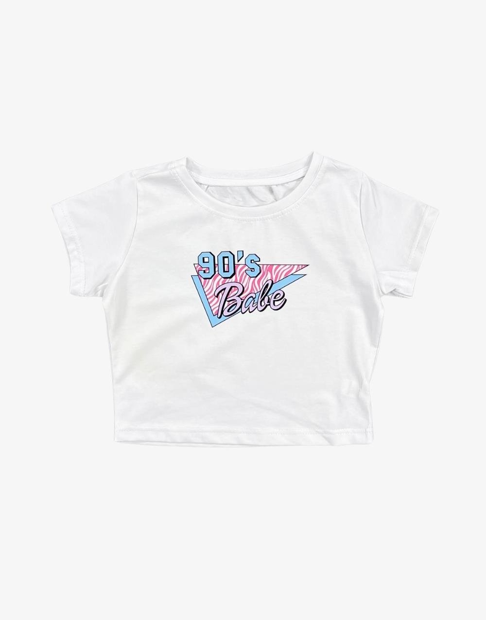 90s Baby Kadın Crop Tşört90s Baby Kadın Crop Tşört