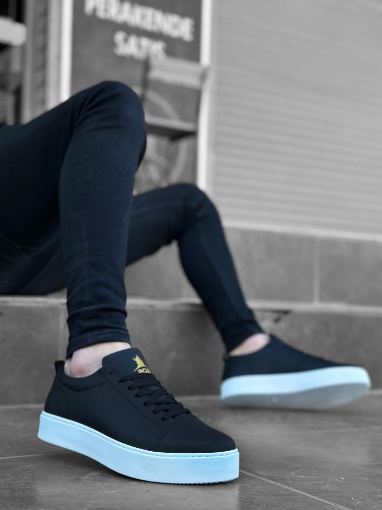 BA0104 Bağcıklı Siyah Cilt  Spor Klasik Erkek AyakkabıBA0104 Bağcıklı Siyah Cilt  Spor Klasik Erkek Ayakkabı