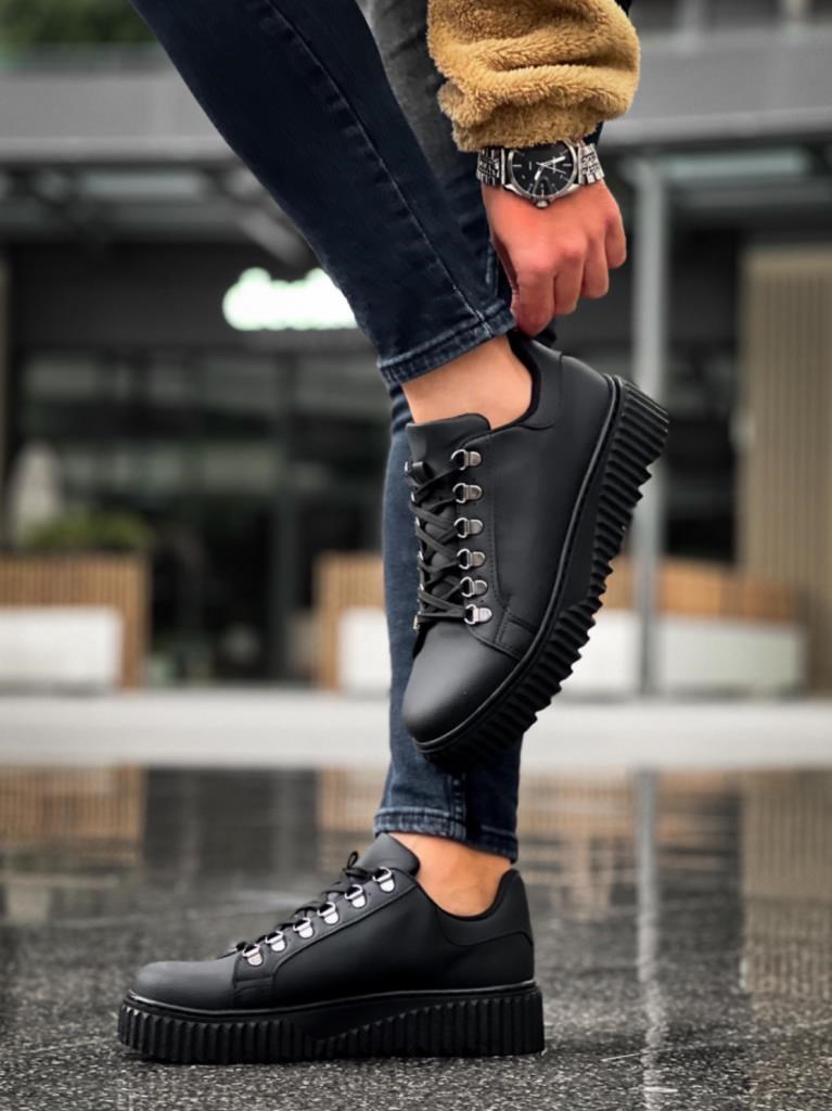 BA0505 Çengel Bağcıklı Siyah Tabanlı Günlük Ayakkabı · 6